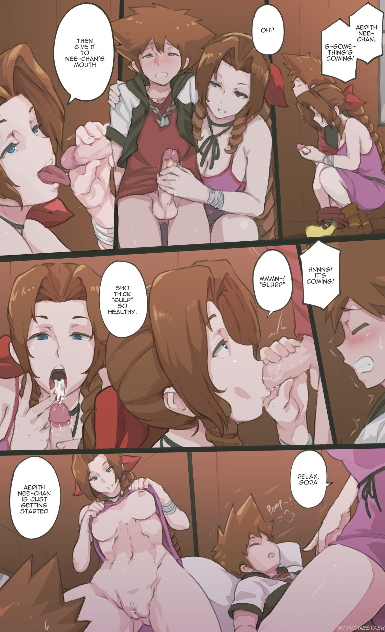 Aerith And Sora Tyrone KingComiX