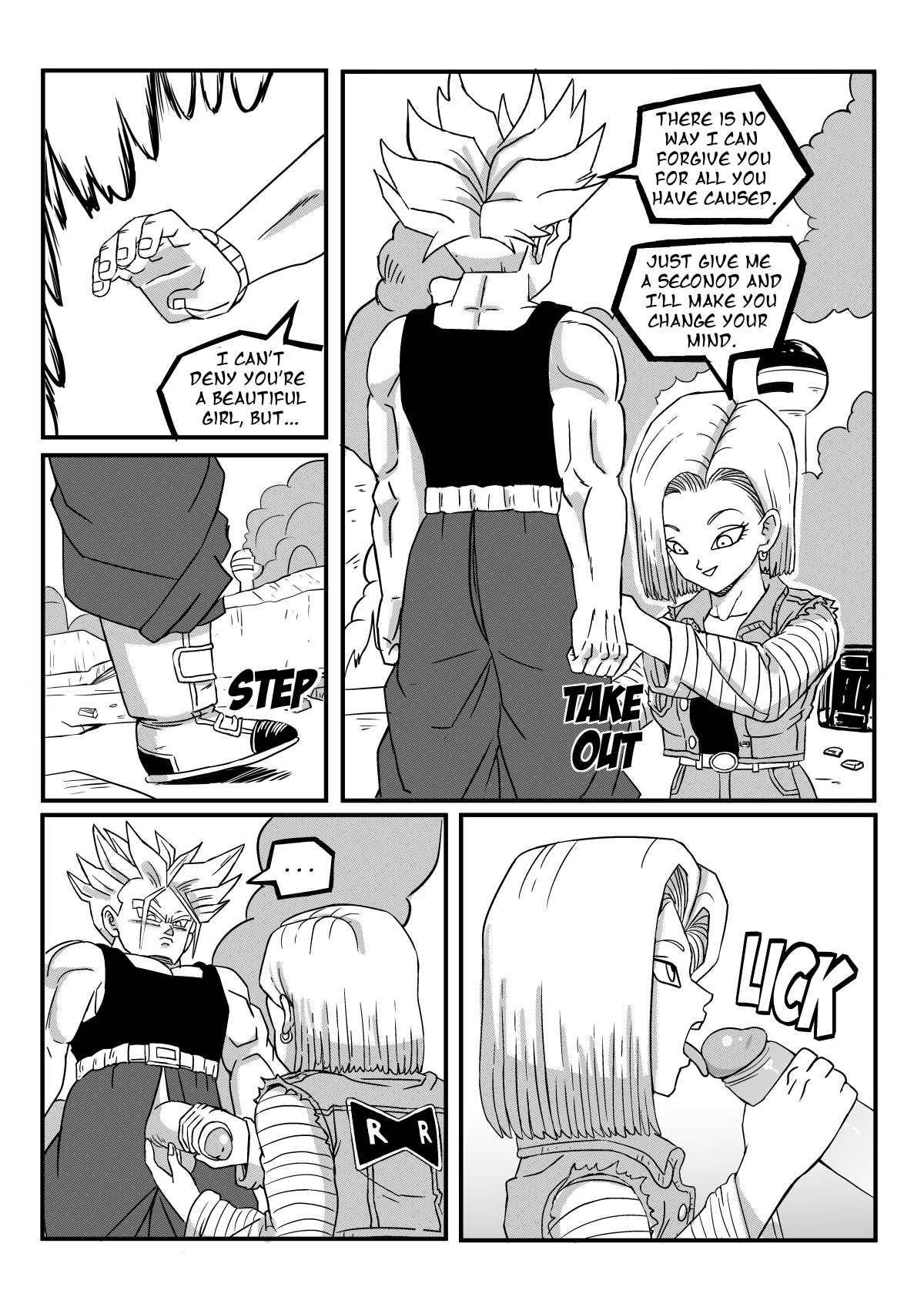 Trunks Android 18 Porn Comic - Android 18 Stays in the Future - PinkPawg - KingComiX.com