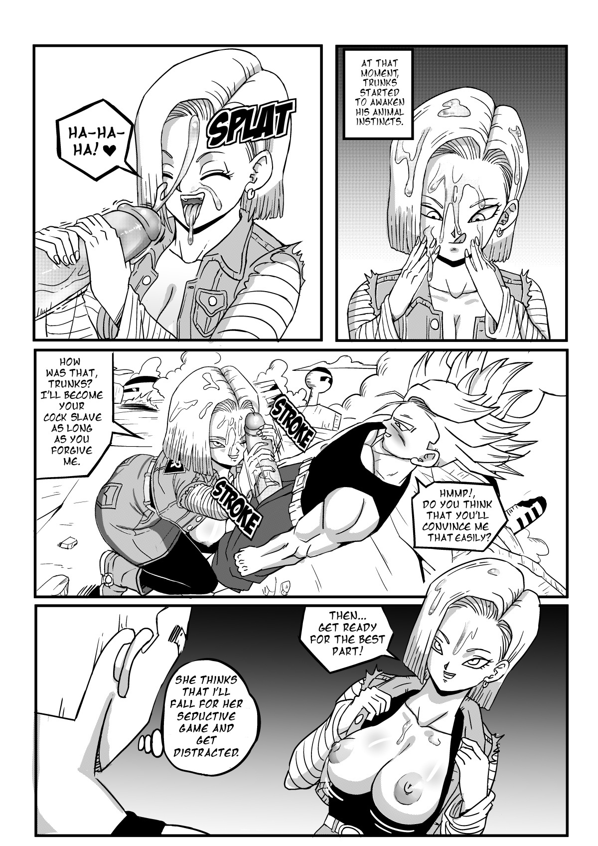 Trunks Android 18 Porn Comic - Android 18 Stays in the Future - PinkPawg - KingComiX.com