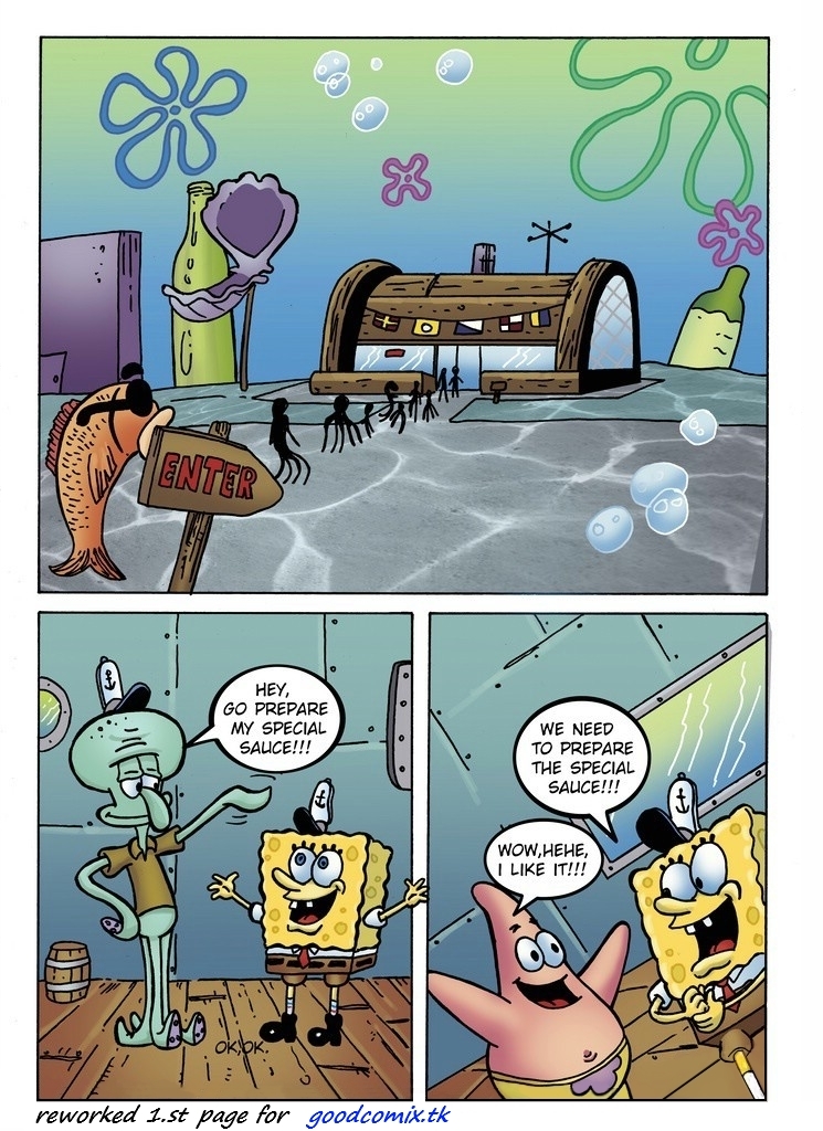 Fucking A Sponge - Fucking In The Kitchen Spongebob Porn - KingComiX.com