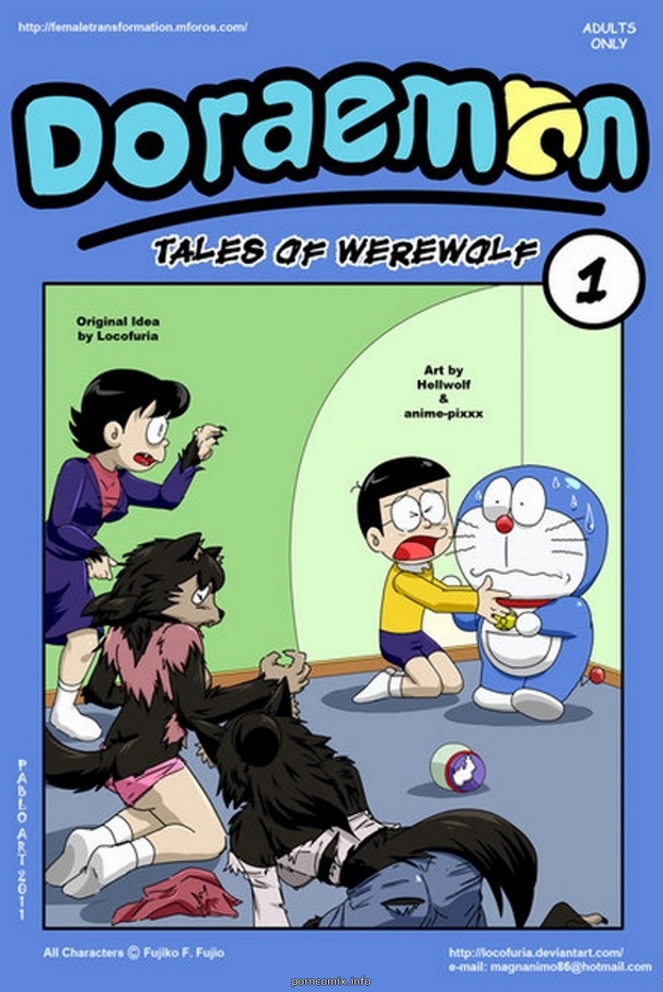 Werewolf Cartoon Porn Hentai - Doraemon Tales Of Werewolf 1 - KingComiX.com