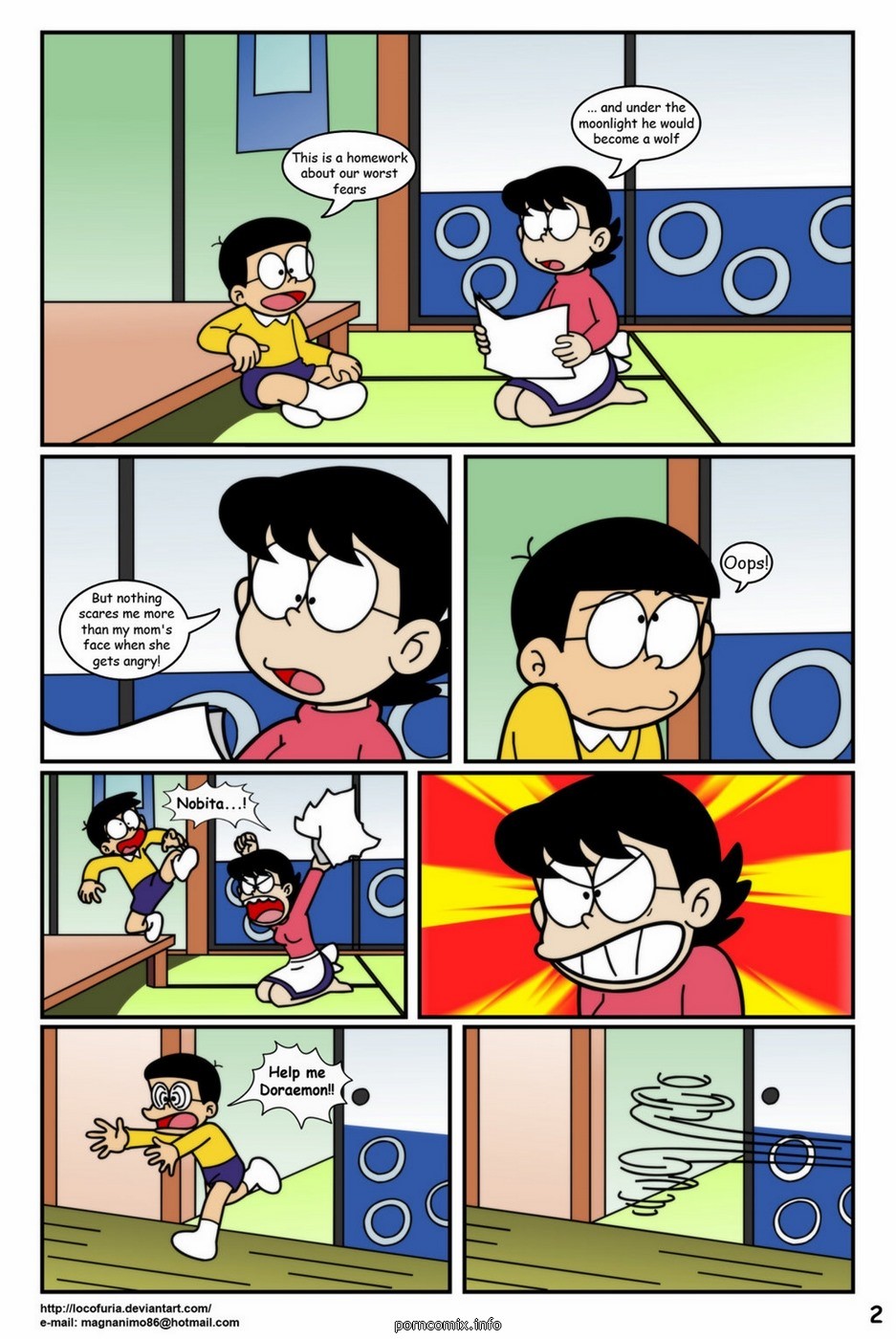 Doraemon Mom Sex - Doraemon Tales Of Werewolf 1 - KingComiX.com