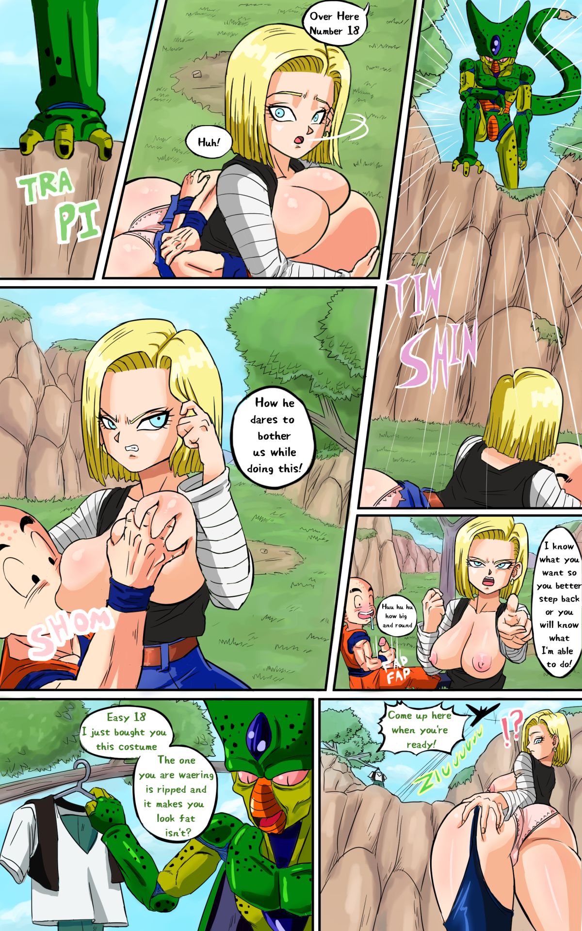 Android 18 meets Krillin - Pink Pawg.