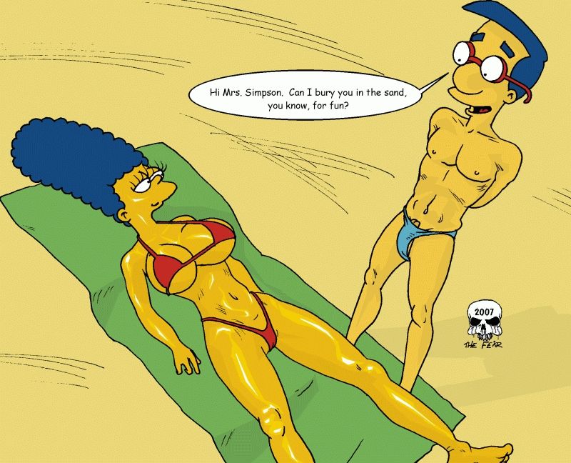 800px x 648px - Beach Fun - Simpsons XXX - KingComiX.com