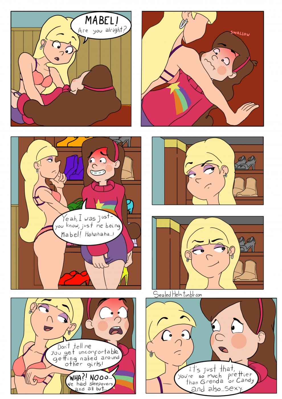 Mable X Pacifica Gravity Falls 02