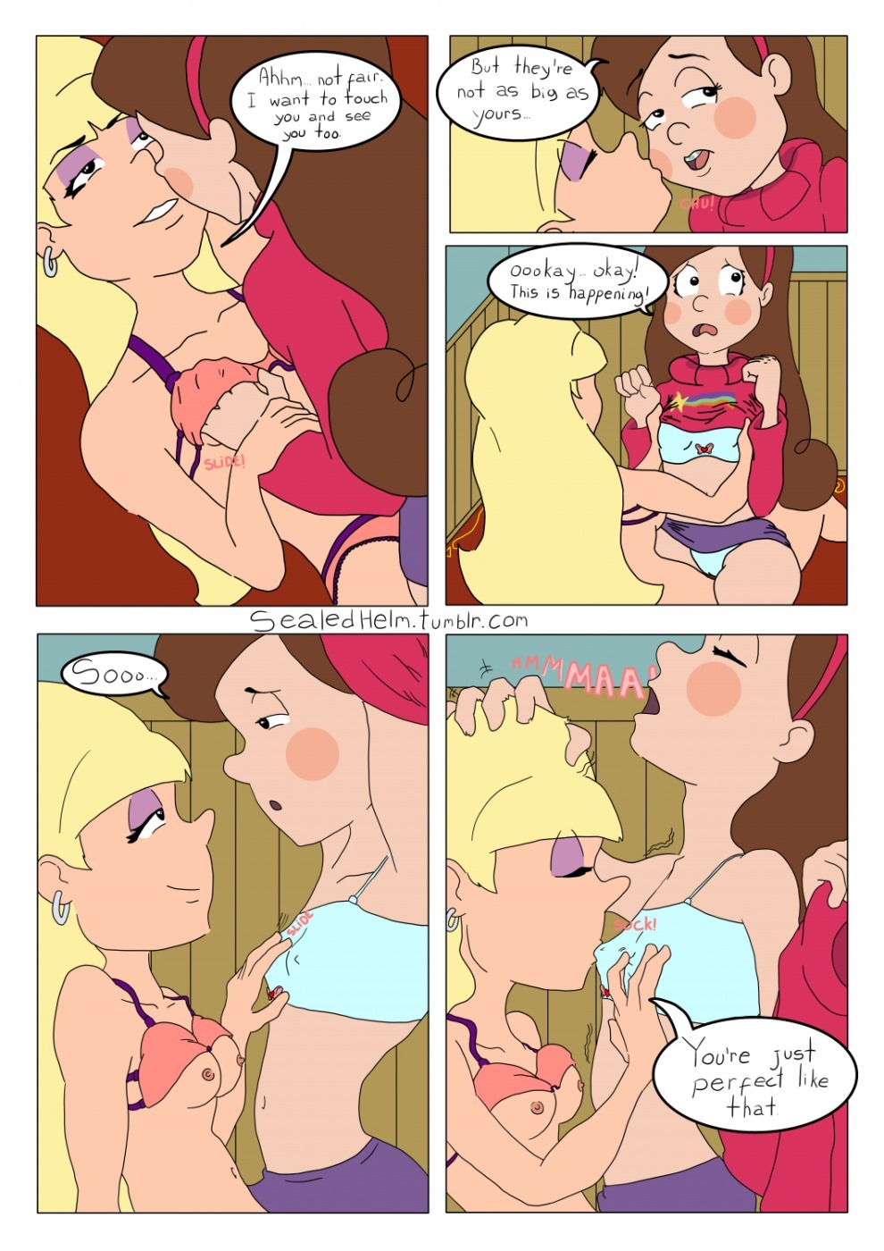Mable X Pacifica Gravity Falls 04