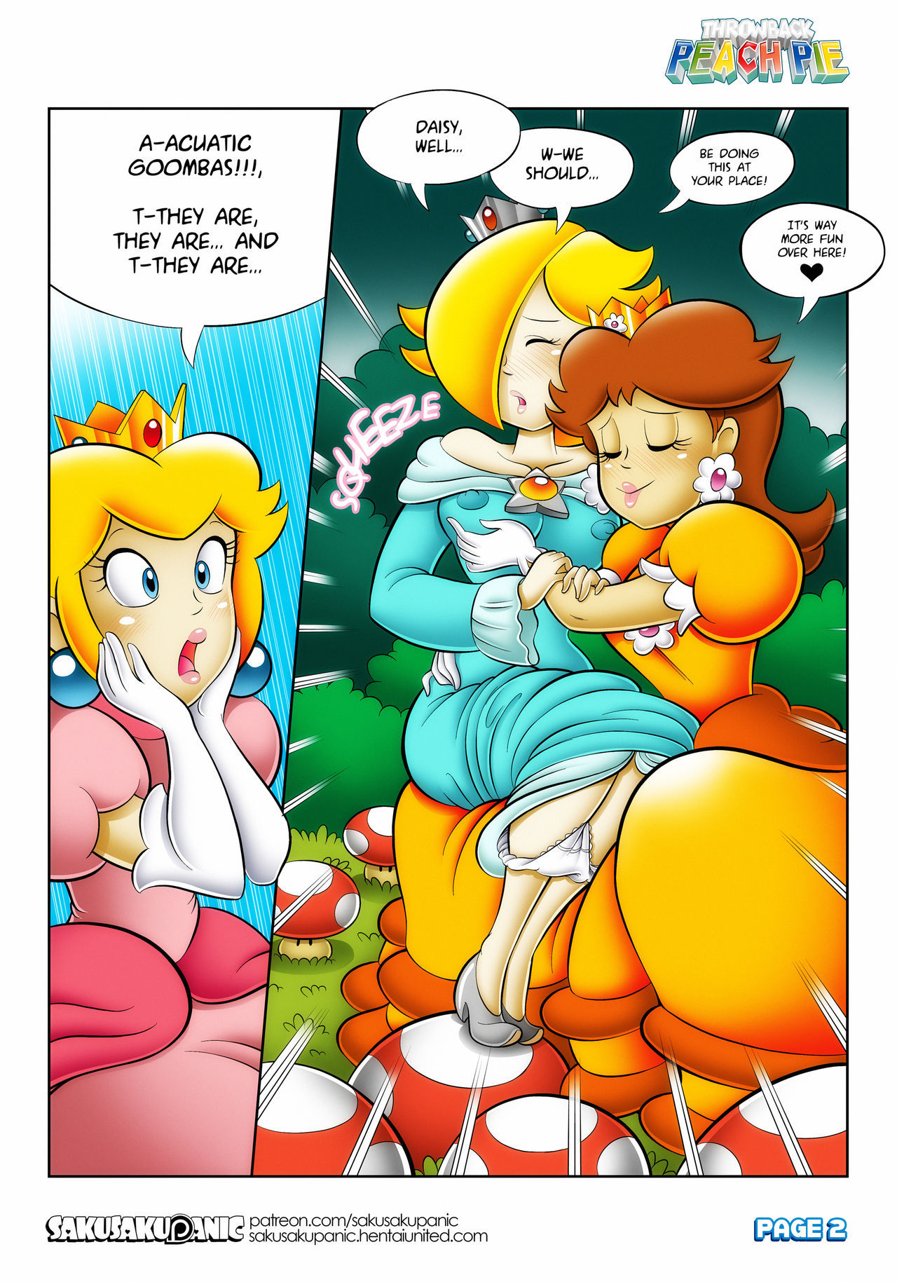 Princess Peach And Daisy Lesbian - Throwback Peach Pie - Peach Porn - KingComiX.com