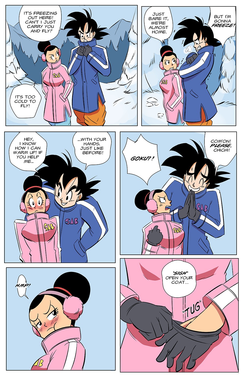 Naked hot sexy goku porn comic