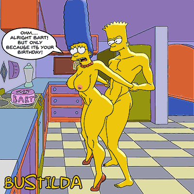 Bart and Marge Simpson Bustilda 3