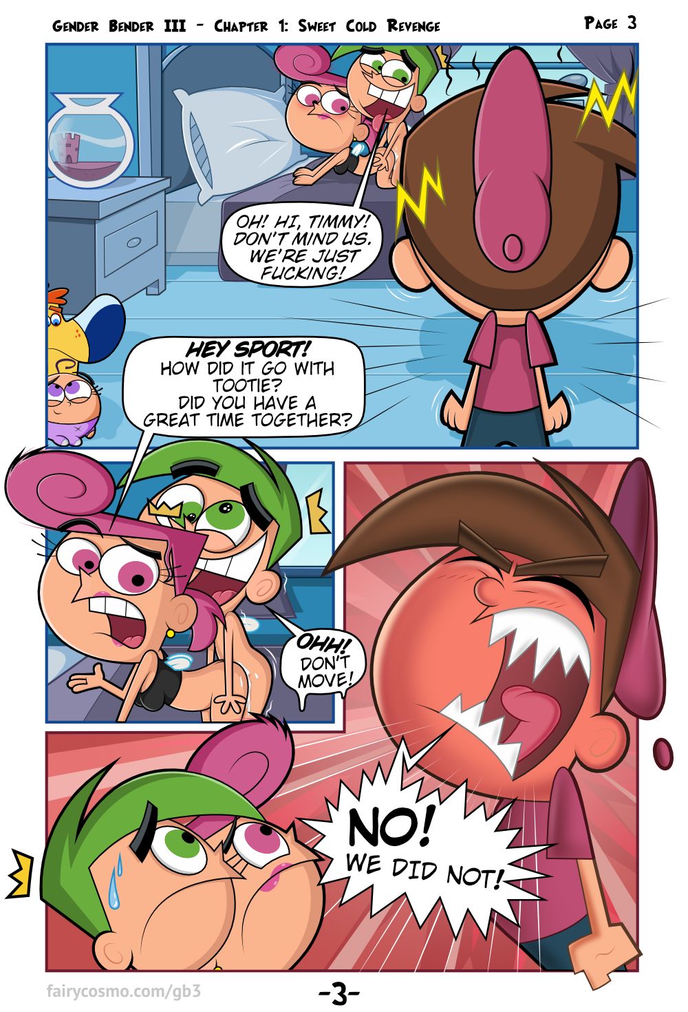 Cosmo And Timmy Porn Comics - Gender Bender III - Fairly OddParents - KingComiX.com