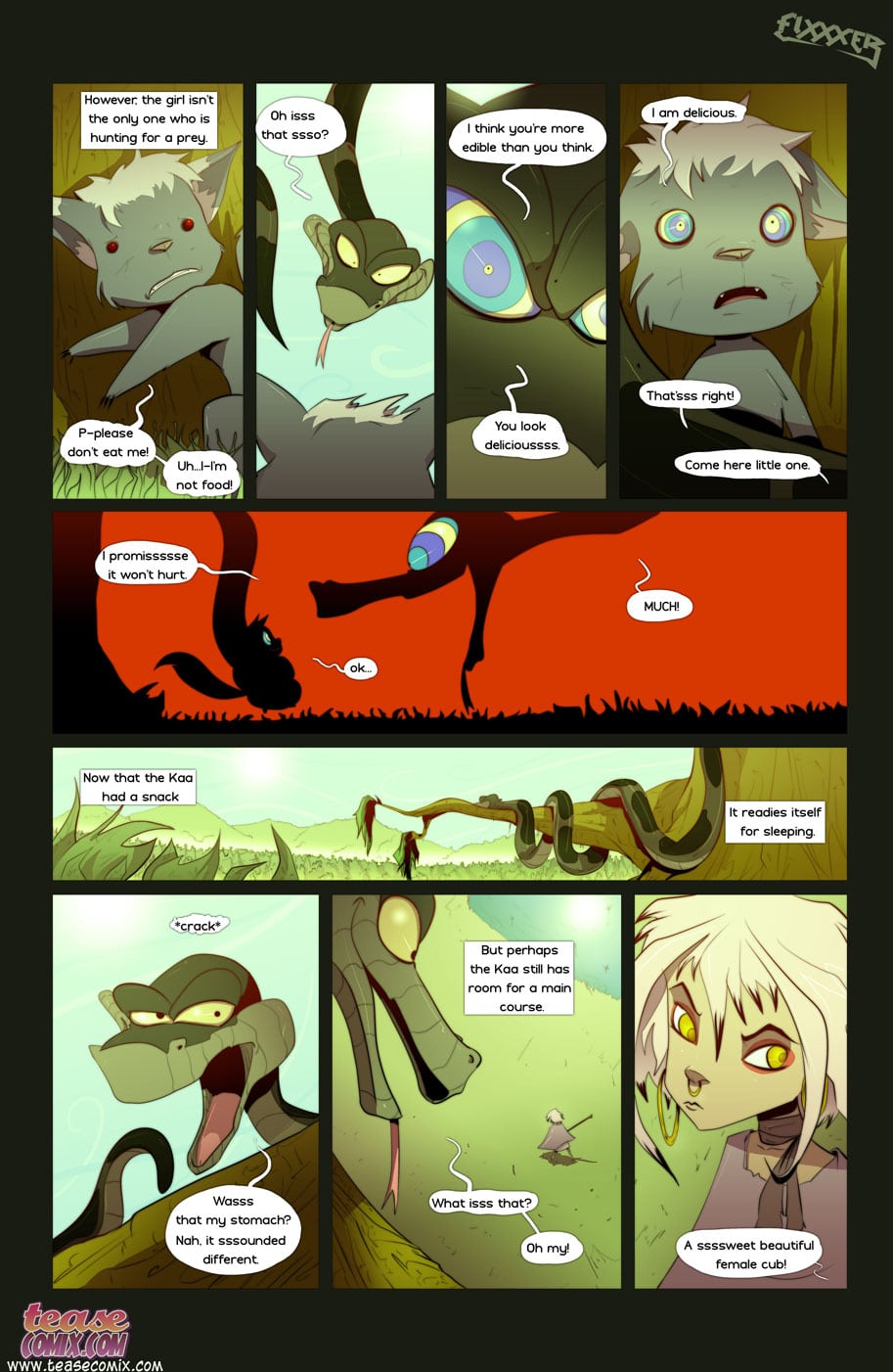 913px x 1402px - The Snake and The Girl 1 - Fixxxer - KingComiX.com