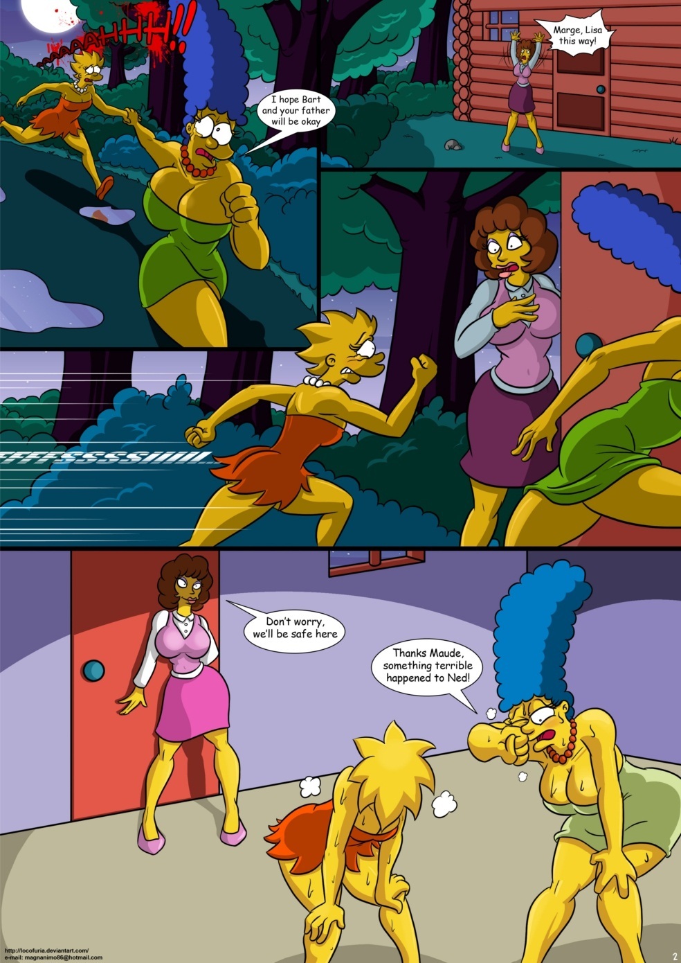 The Simpsons Cartoon Porn Wolf - Treehouse of Horror 2 - KingComiX.com