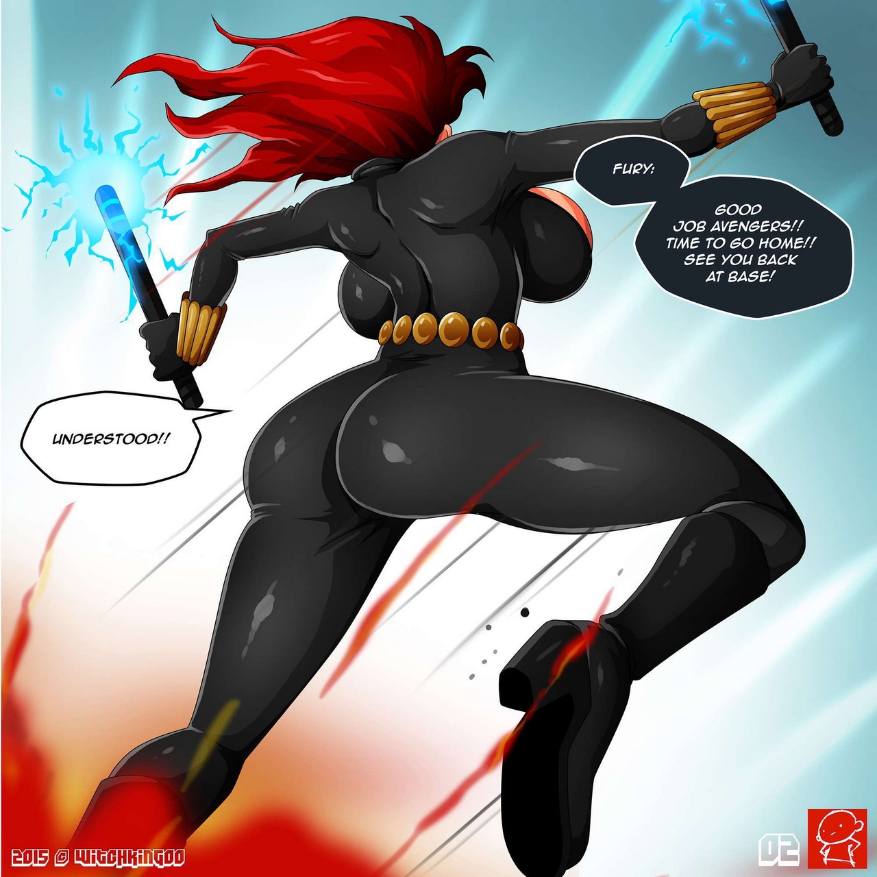 Spider Man Hentai Black Widow Porn - Black Widow - Witchking00 - KingComiX.com