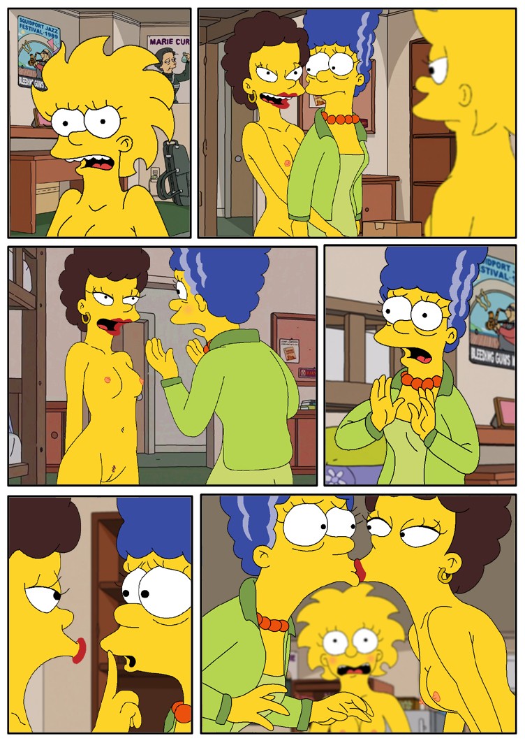 Simpsons Lesbian - Marge and Lisa Simpsons go Lesbian - The Simpsons - KingComiX.com