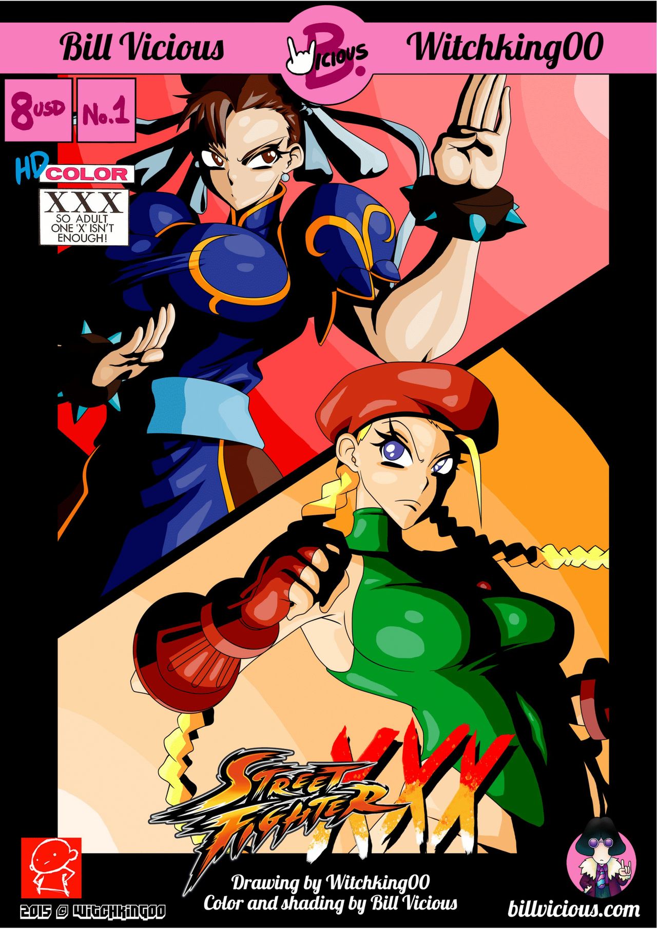 Xxx Cartoon Street - Street Fighter XXX - Bill Vicious - KingComiX.com