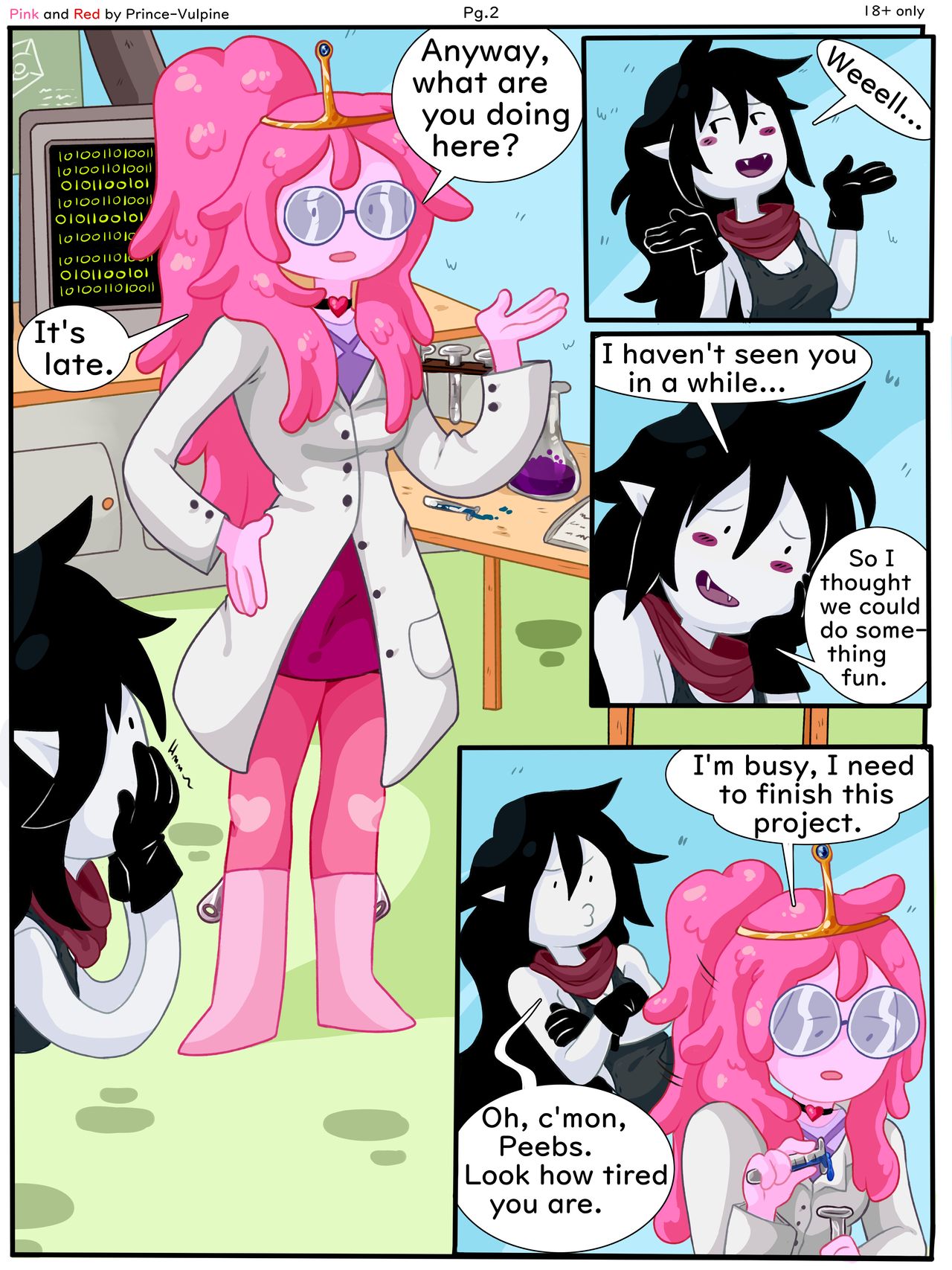 Pink And Red Bubbline Comic 03