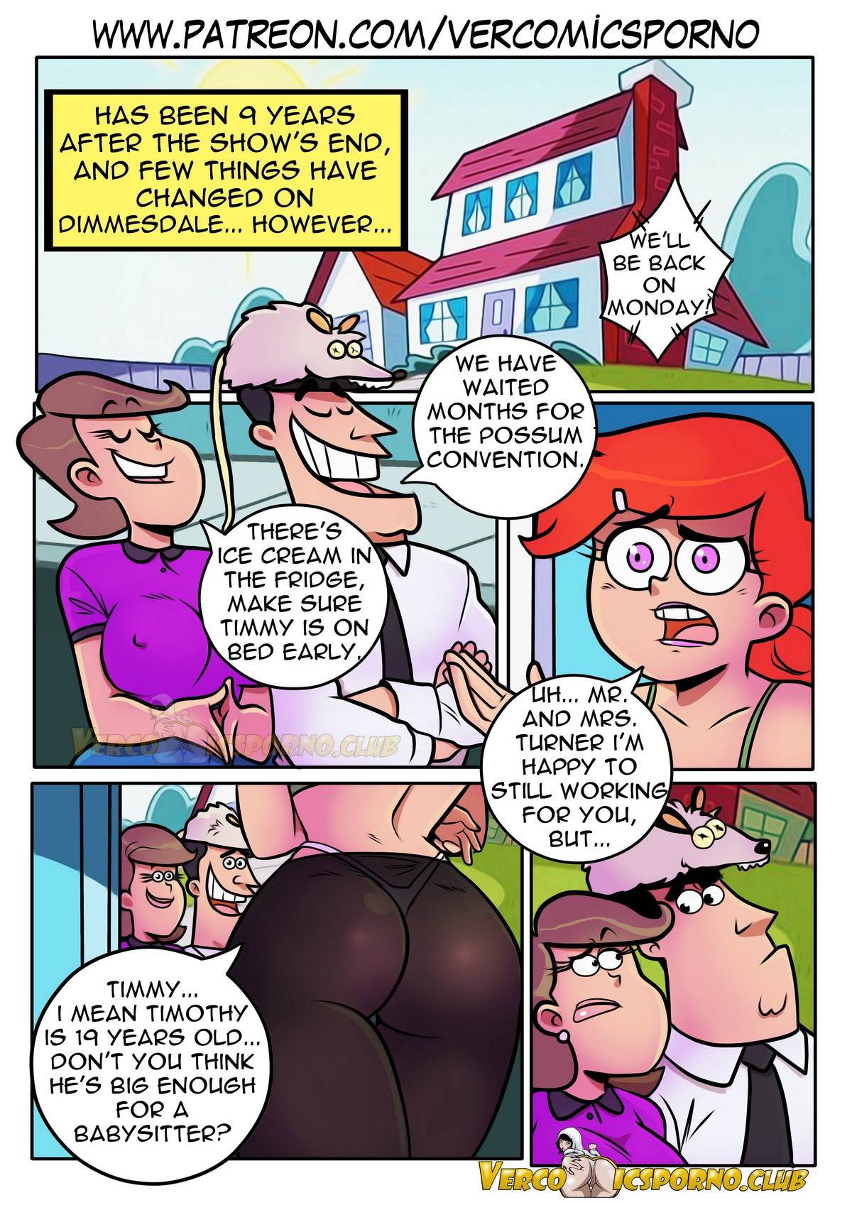 Babysitter under control porn comic