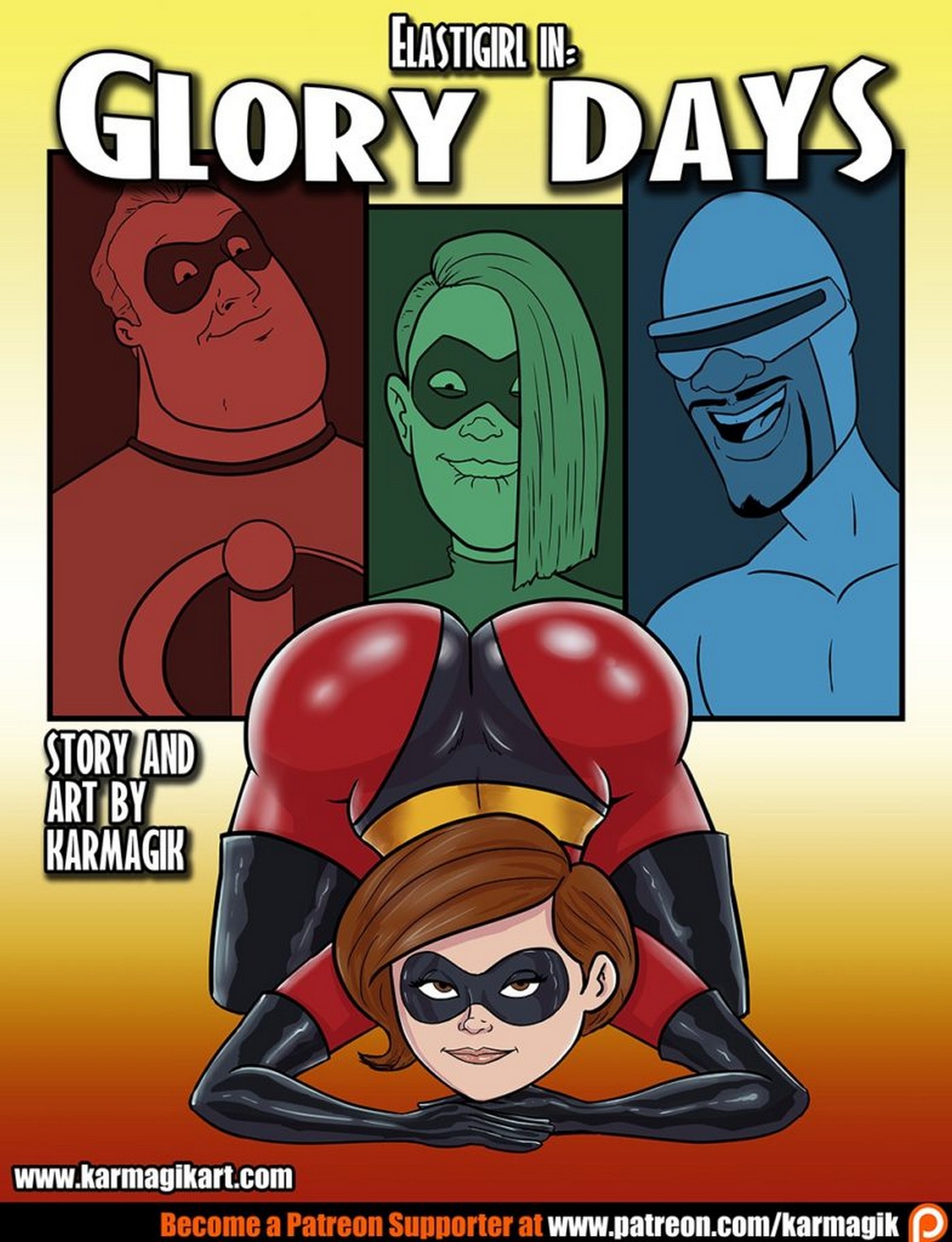 1400px x 1826px - The Incredibles - Elastigirl in Glory Days - KingComiX.com