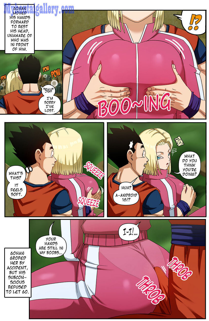 Cartoon Sex Android - Android 18 & Gohan 2 - Pink Pawg - KingComiX.com