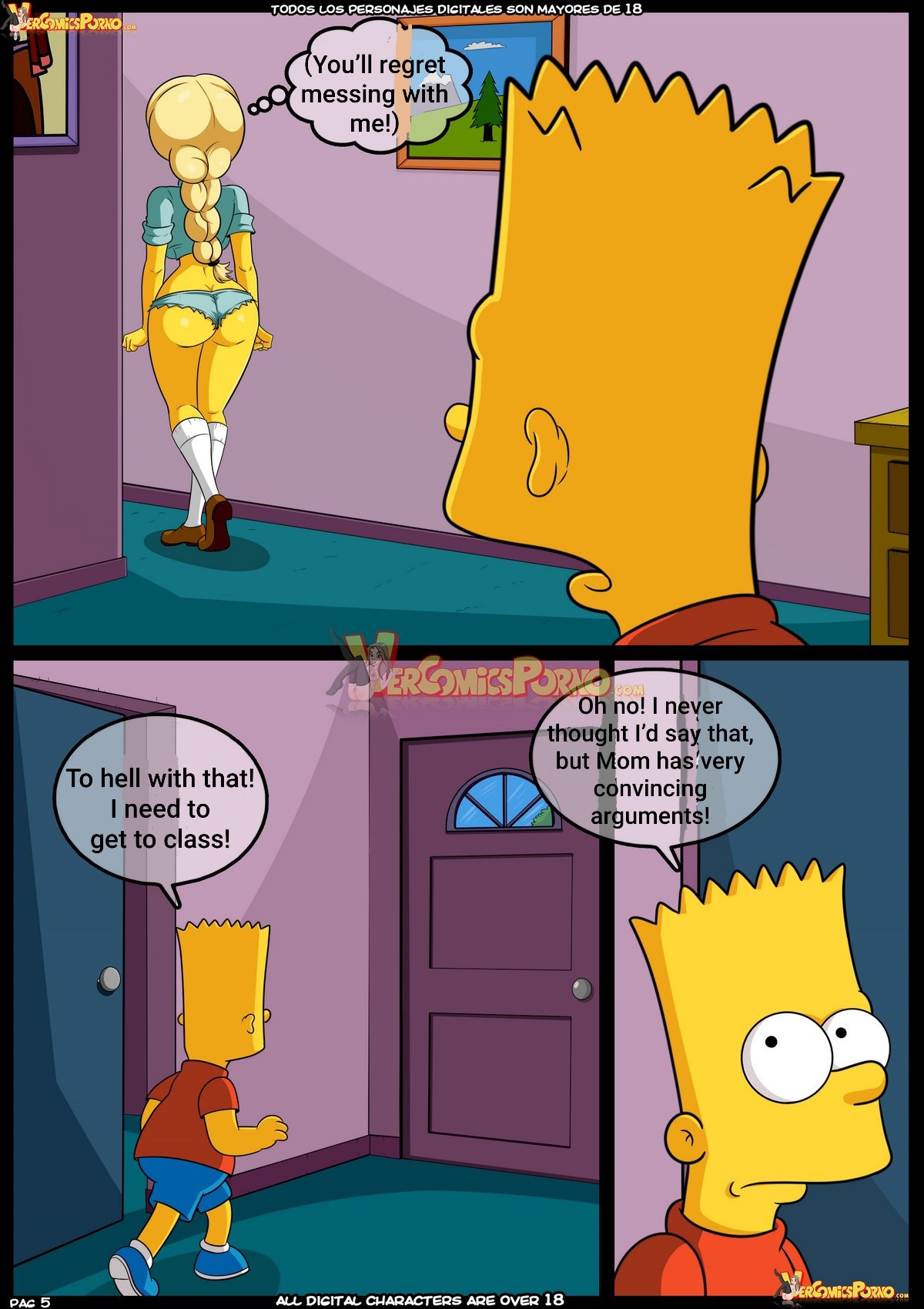 Los simpsons comics porn