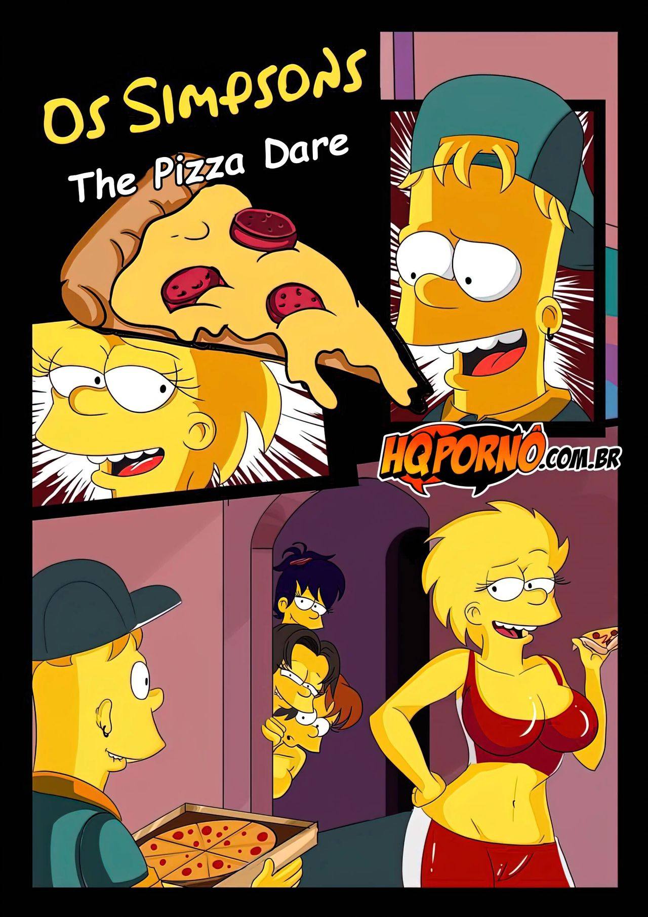 The simpsons pizza dare