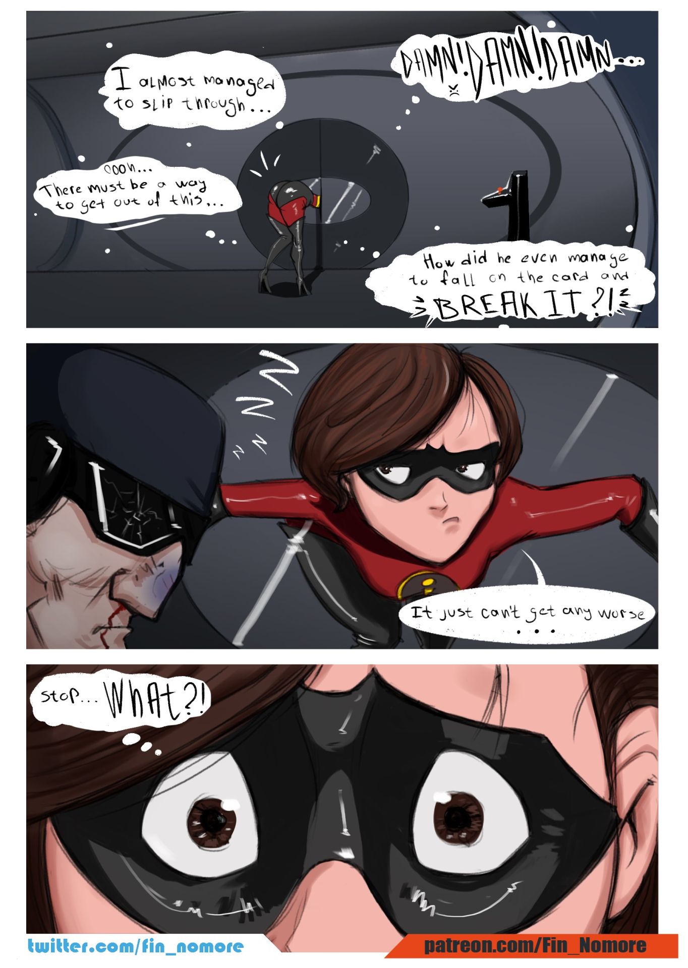 What if… Elasticgirl is not so elastic - Fin Nomore - KingComiX.com