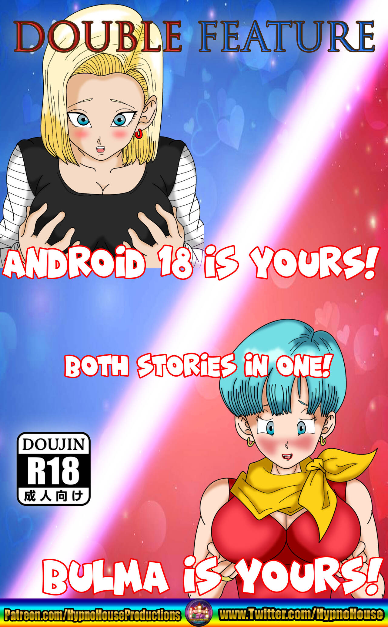 Android 18 and bulma porn comic