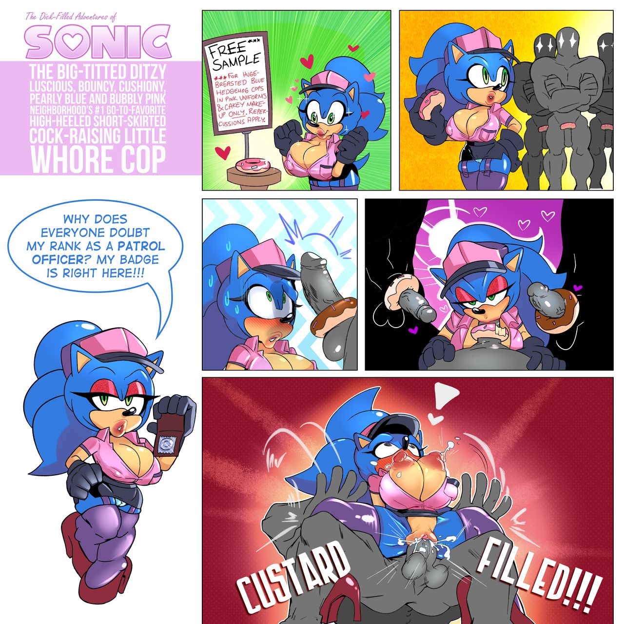 Sonic Whore Porn - Sonic The Whore Cop - Miss Phase - KingComiX.com