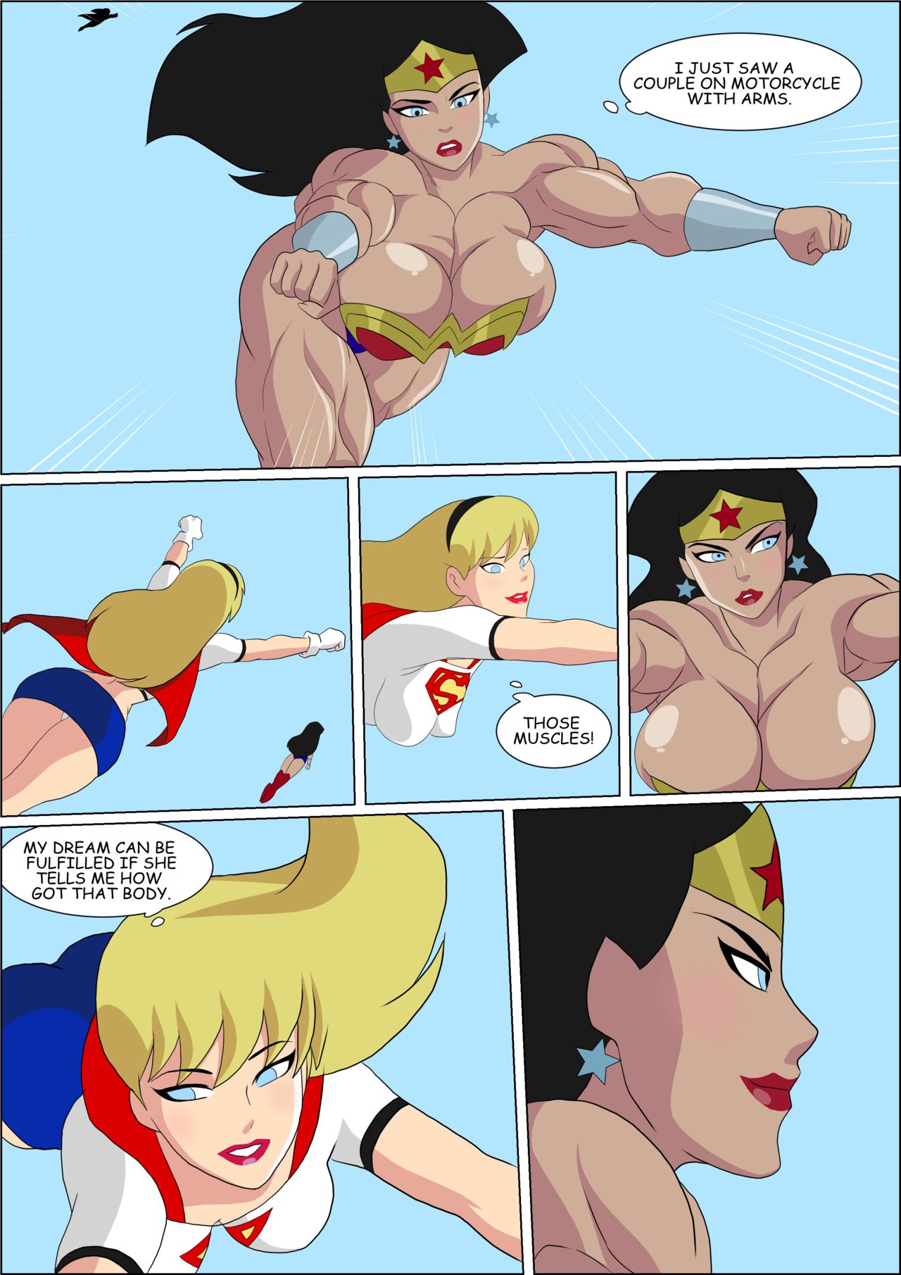 Naked wonder woman cartoon
