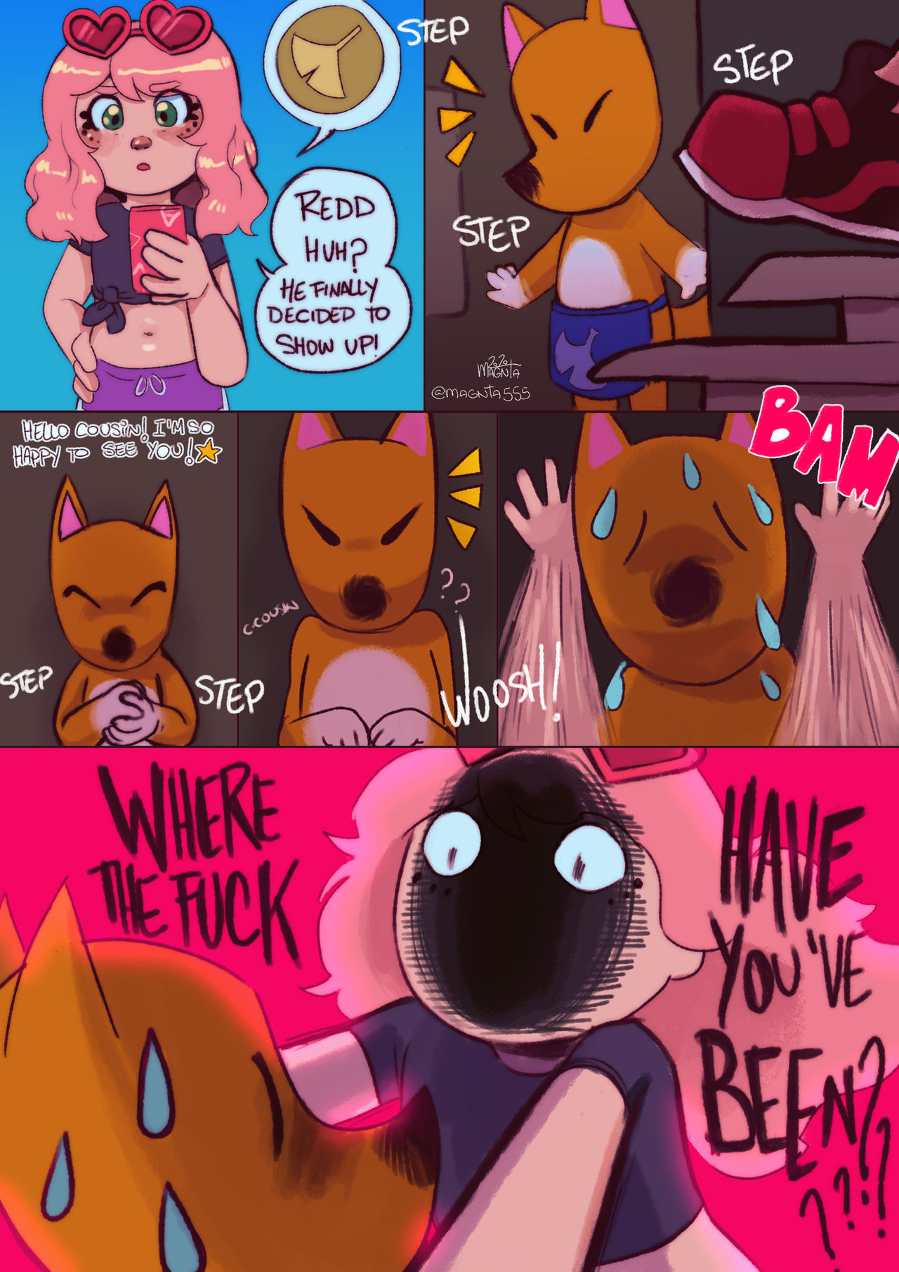 Animals And Momxxx - Animal Crossing: Busy Day - Magnta - KingComiX.com