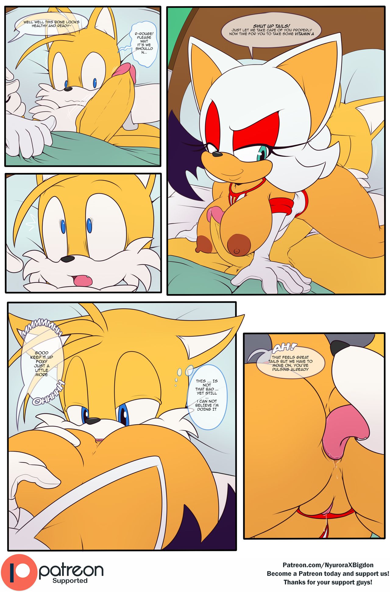 Sonic porn rouge and tails comic