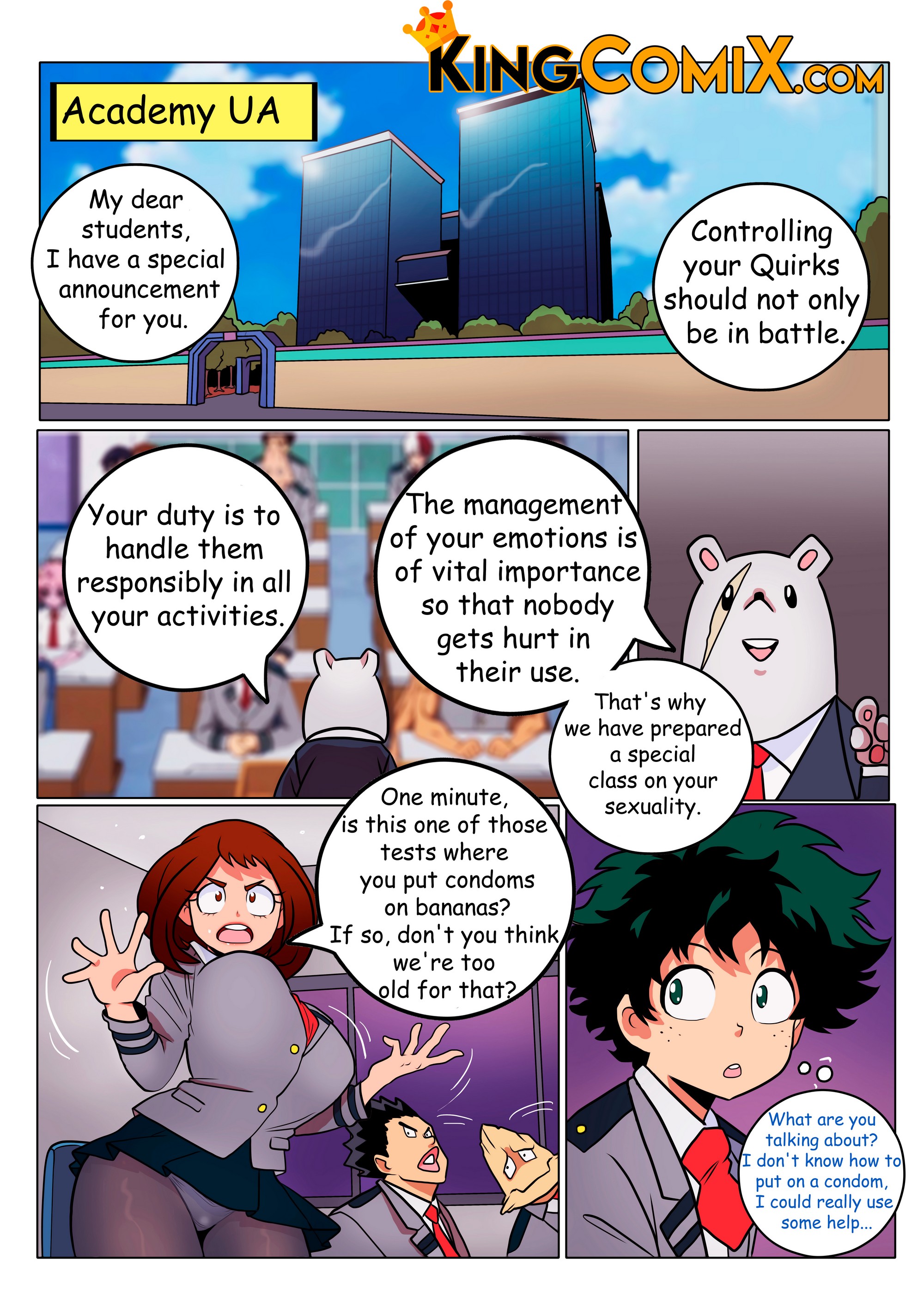 My hero academia sexclass porn comic