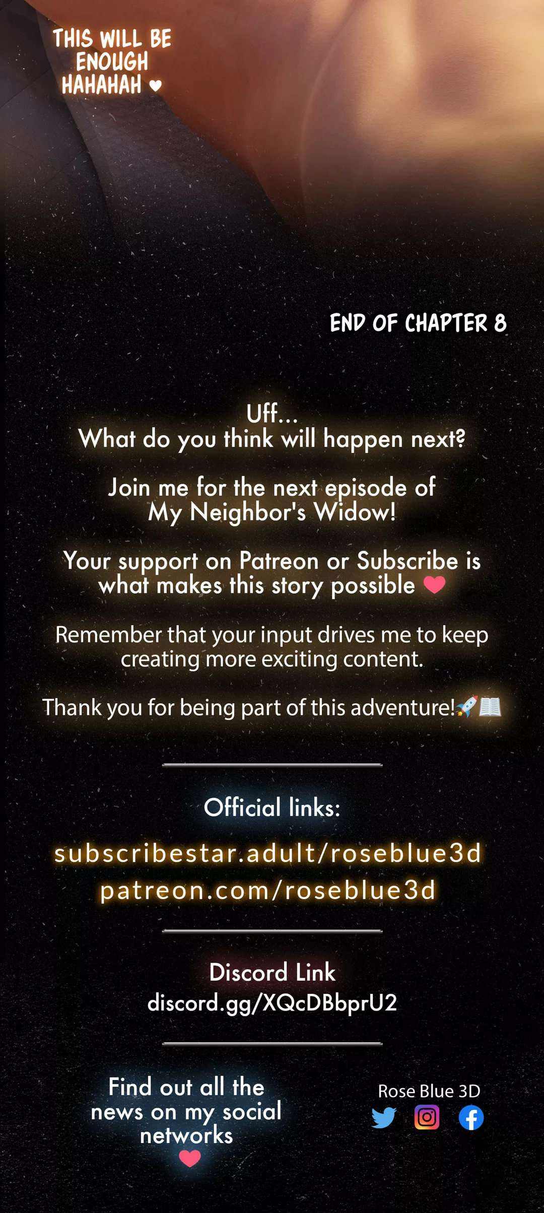 My Neighbors Widow 8 Roseblue3d 113