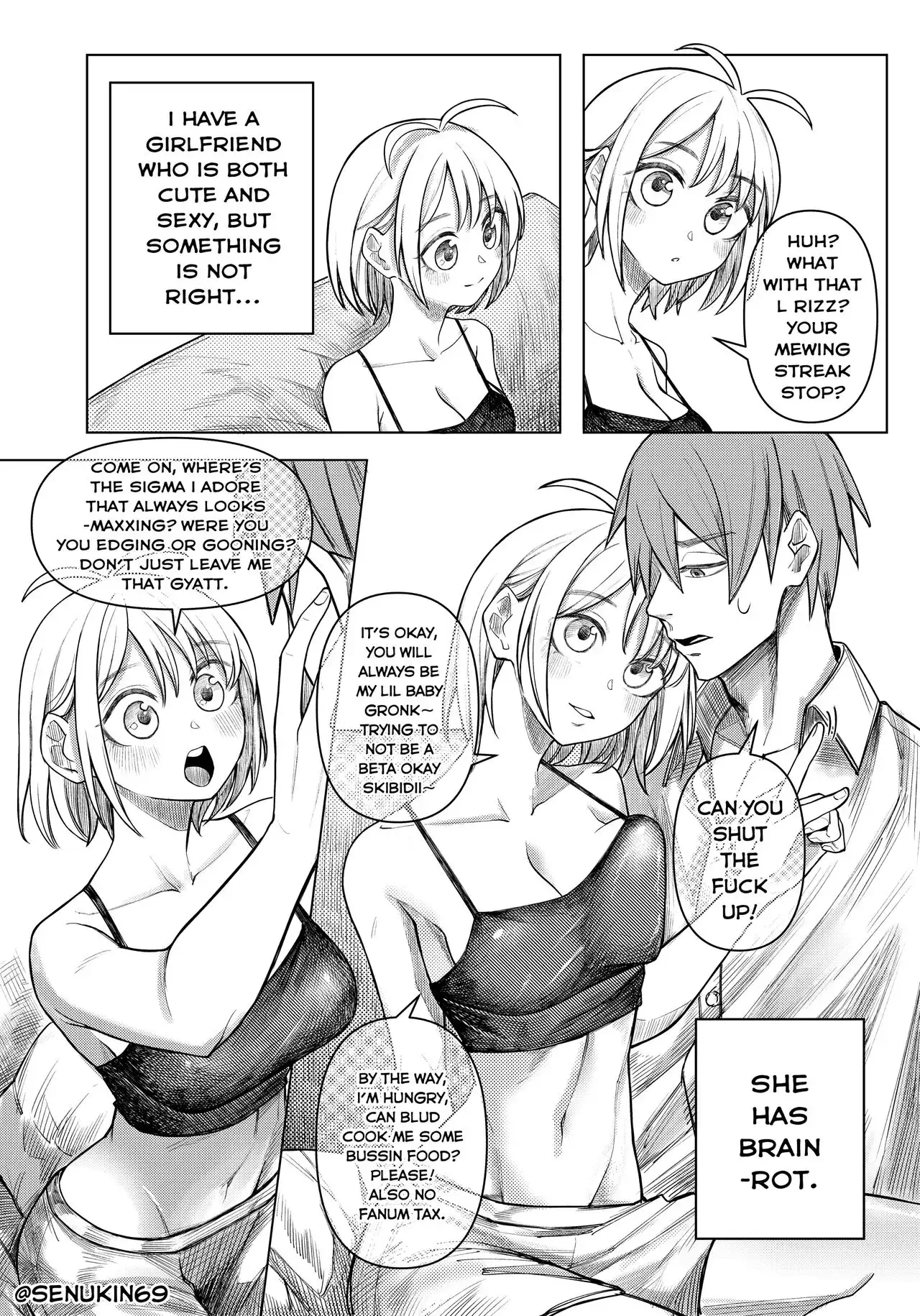 1280px x 1831px - How to Train your Brainrot Girlfriend - Senukin x Glutamat - KingComiX.com