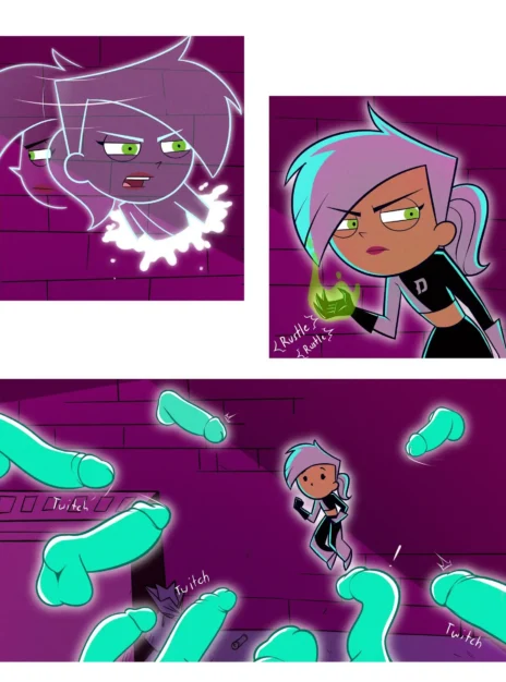 Рыжеволосая директриса поебалась с Danny Phantom в своём кабинете