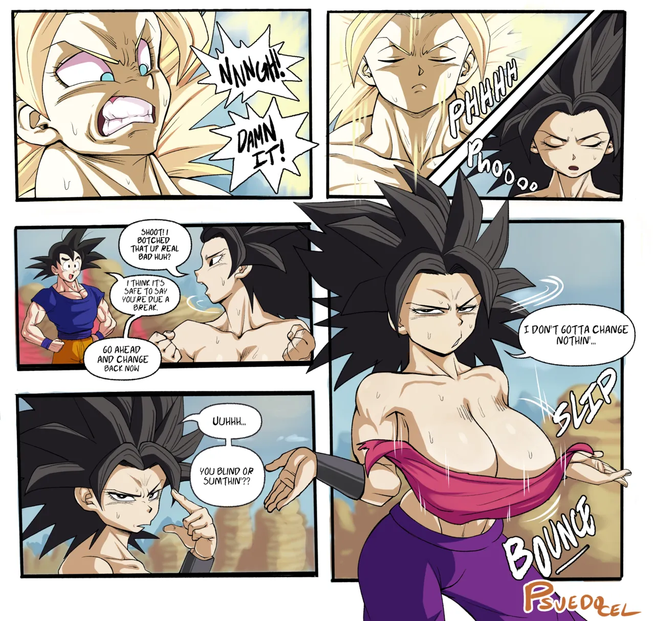 Caulifla's Ki Malfunction Pseudocel 3