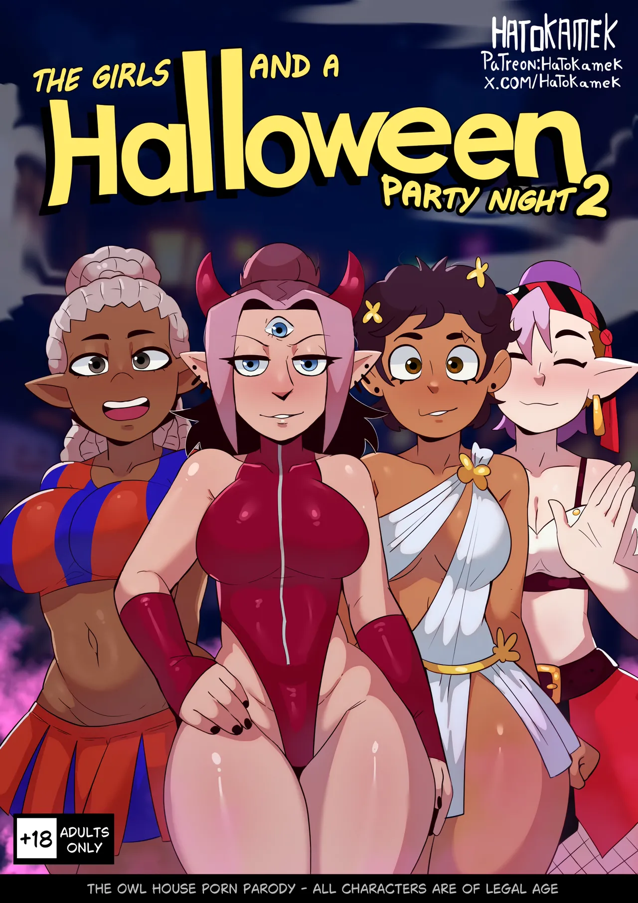 Girls At A Halloween Party 2 Hatokamek 01